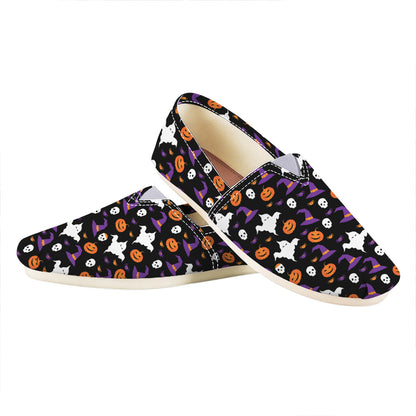 Happy Halloween Ghost Pattern Print Casual Shoes