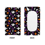 Happy Halloween Ghost Pattern Print Changing Pad Cover