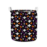 Happy Halloween Ghost Pattern Print Collapsible Laundry Basket