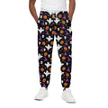 Happy Halloween Ghost Pattern Print Cotton Sweatpants