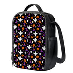 Happy Halloween Ghost Pattern Print Crossbody Lunch Bag