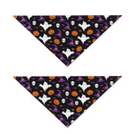 Happy Halloween Ghost Pattern Print Dog Bandana