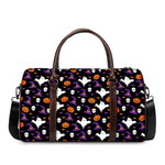 Happy Halloween Ghost Pattern Print Duffle Bag