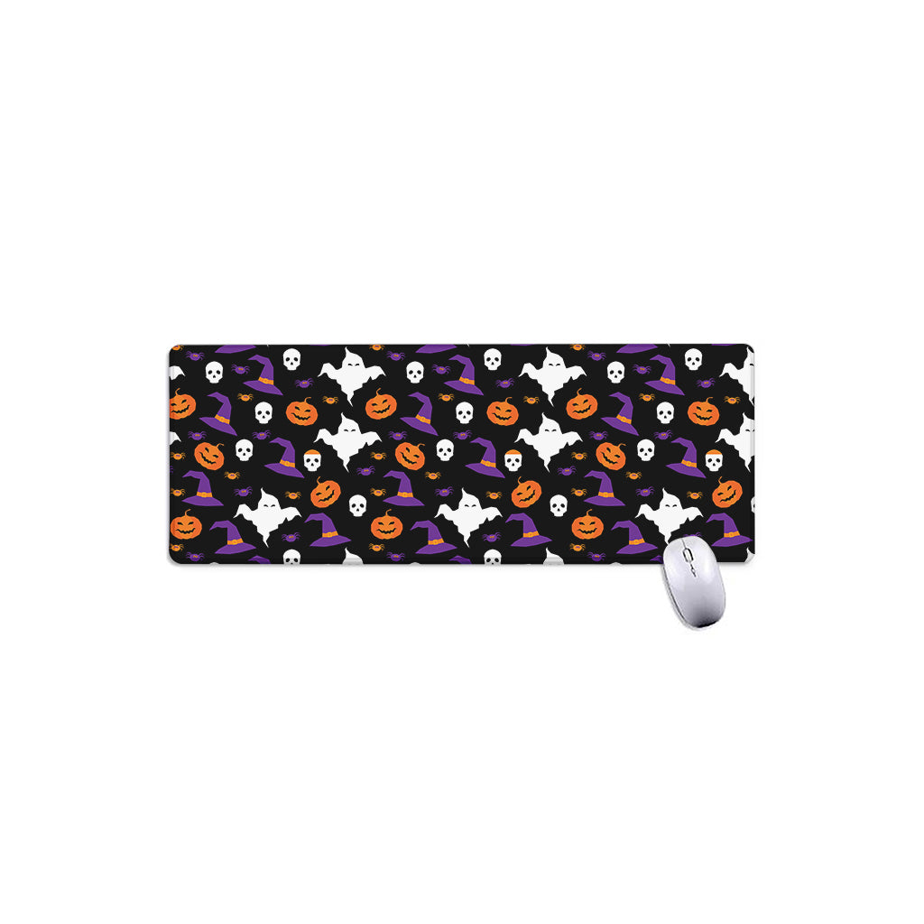Happy Halloween Ghost Pattern Print Extended Mouse Pad