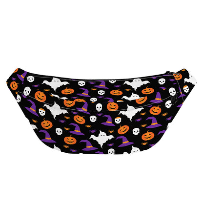 Happy Halloween Ghost Pattern Print Fanny Pack