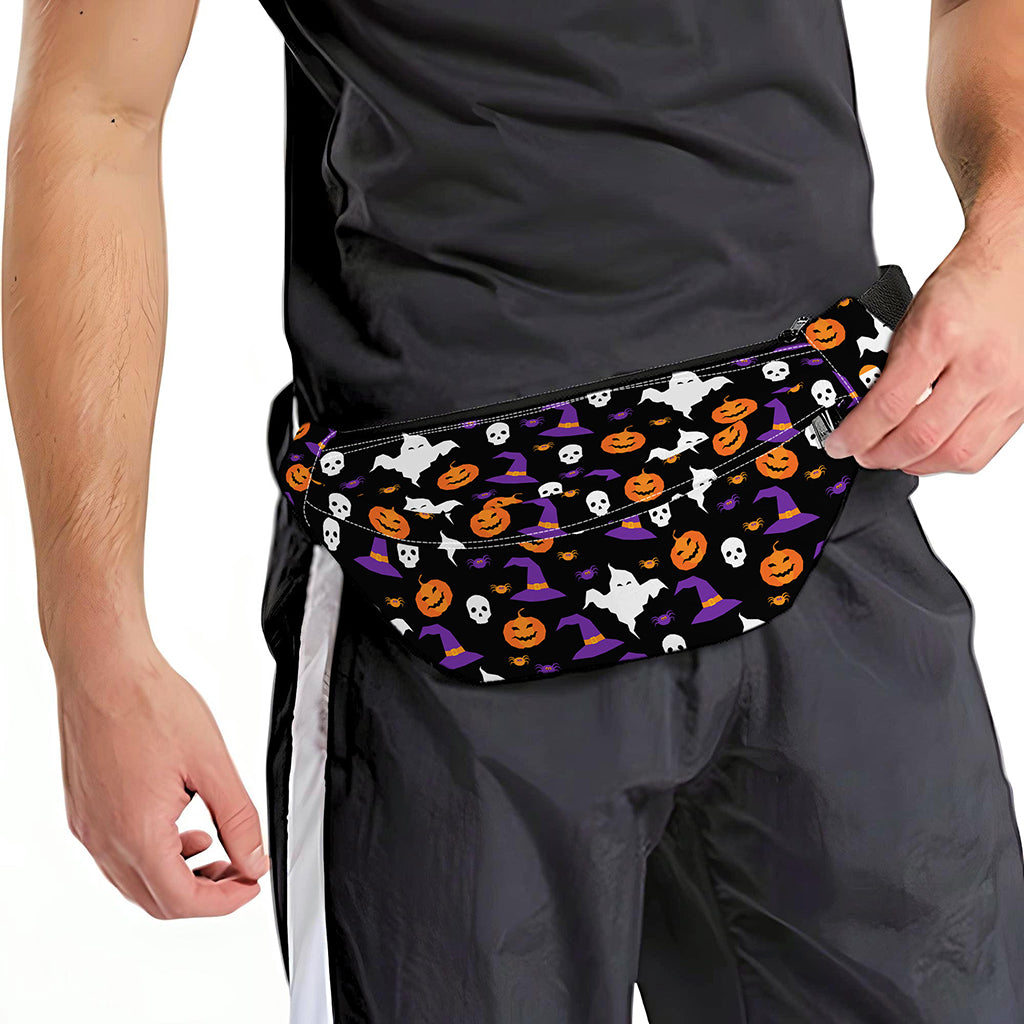 Happy Halloween Ghost Pattern Print Fanny Pack
