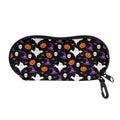 Happy Halloween Ghost Pattern Print Glasses Case