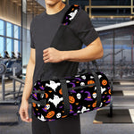 Happy Halloween Ghost Pattern Print Gym Bag