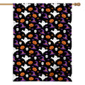 Happy Halloween Ghost Pattern Print House Flag