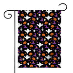 Happy Halloween Ghost Pattern Print House Flag