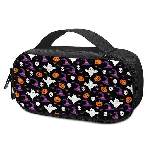 Happy Halloween Ghost Pattern Print Insulin Cooler Travel Case