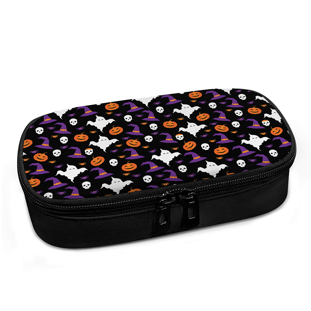 Happy Halloween Ghost Pattern Print Insulin Cooler Travel Case
