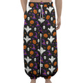 Happy Halloween Ghost Pattern Print Lantern Pants