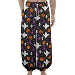 Happy Halloween Ghost Pattern Print Lantern Pants