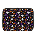 Happy Halloween Ghost Pattern Print Laptop Sleeve