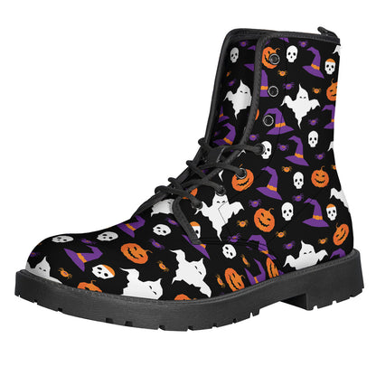 Happy Halloween Ghost Pattern Print Backpack