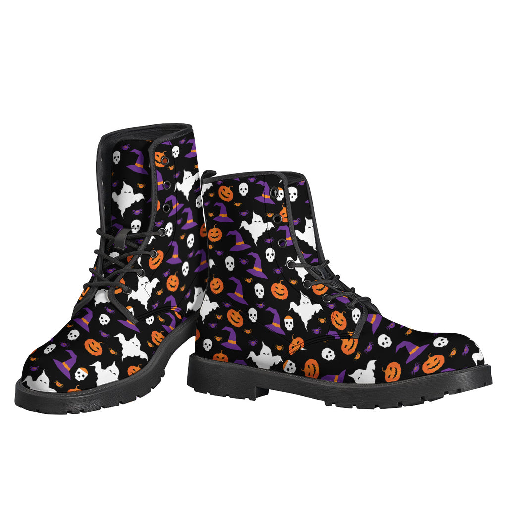 Happy Halloween Ghost Pattern Print Backpack