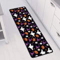 Happy Halloween Ghost Pattern Print Long Kitchen Mat