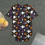 Happy Halloween Ghost Pattern Print Men's Bodysuit