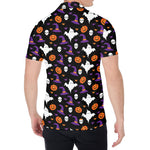 Happy Halloween Ghost Pattern Print Men's Shirt