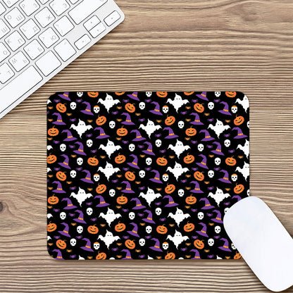 Happy Halloween Ghost Pattern Print Mouse Pad