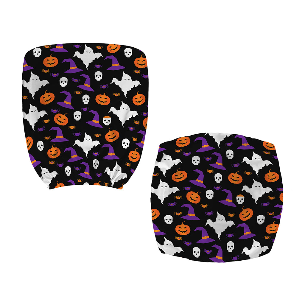 Happy Halloween Ghost Pattern Print Office Chair Cover