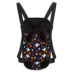 Happy Halloween Ghost Pattern Print Pet Carrier Backpack