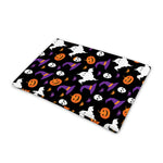 Happy Halloween Ghost Pattern Print Pet Cooling Mat Cover