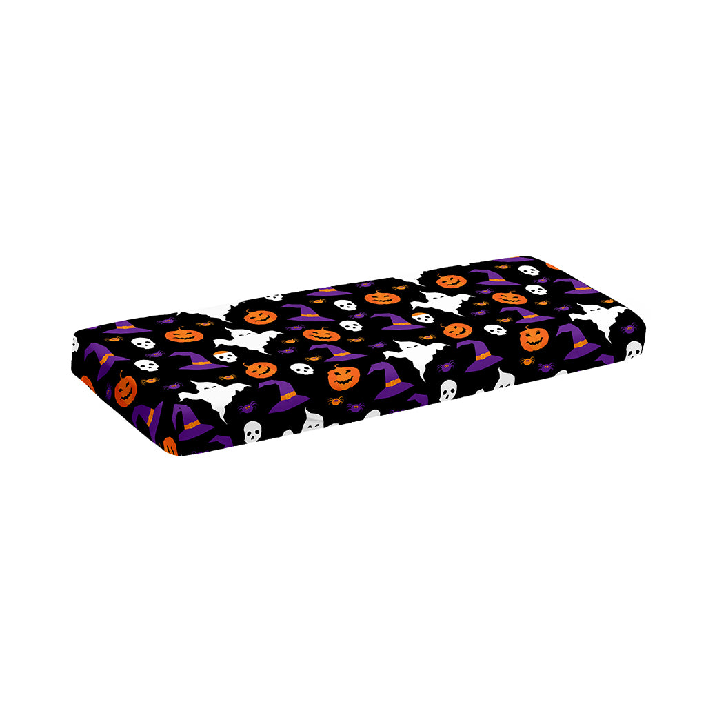 Happy Halloween Ghost Pattern Print Piano Keyboard Cover