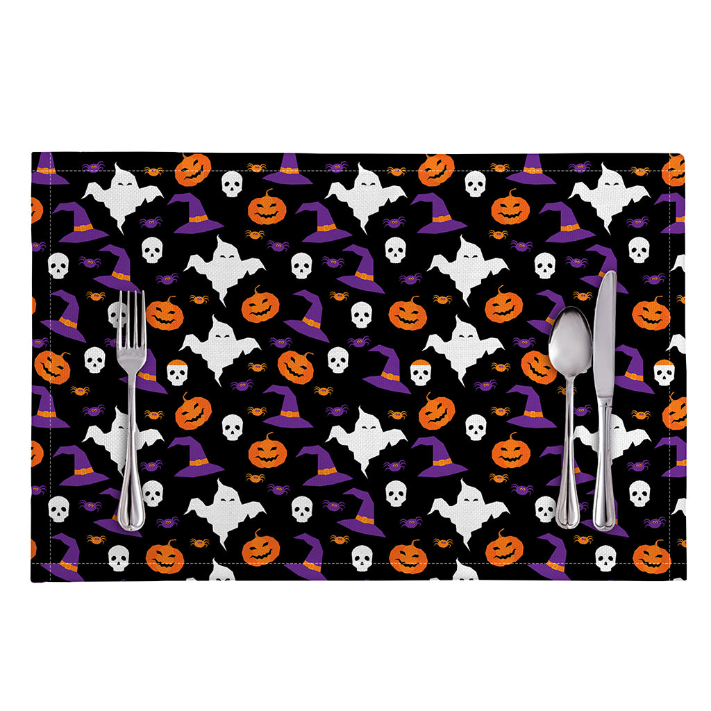 Happy Halloween Ghost Pattern Print Placemat