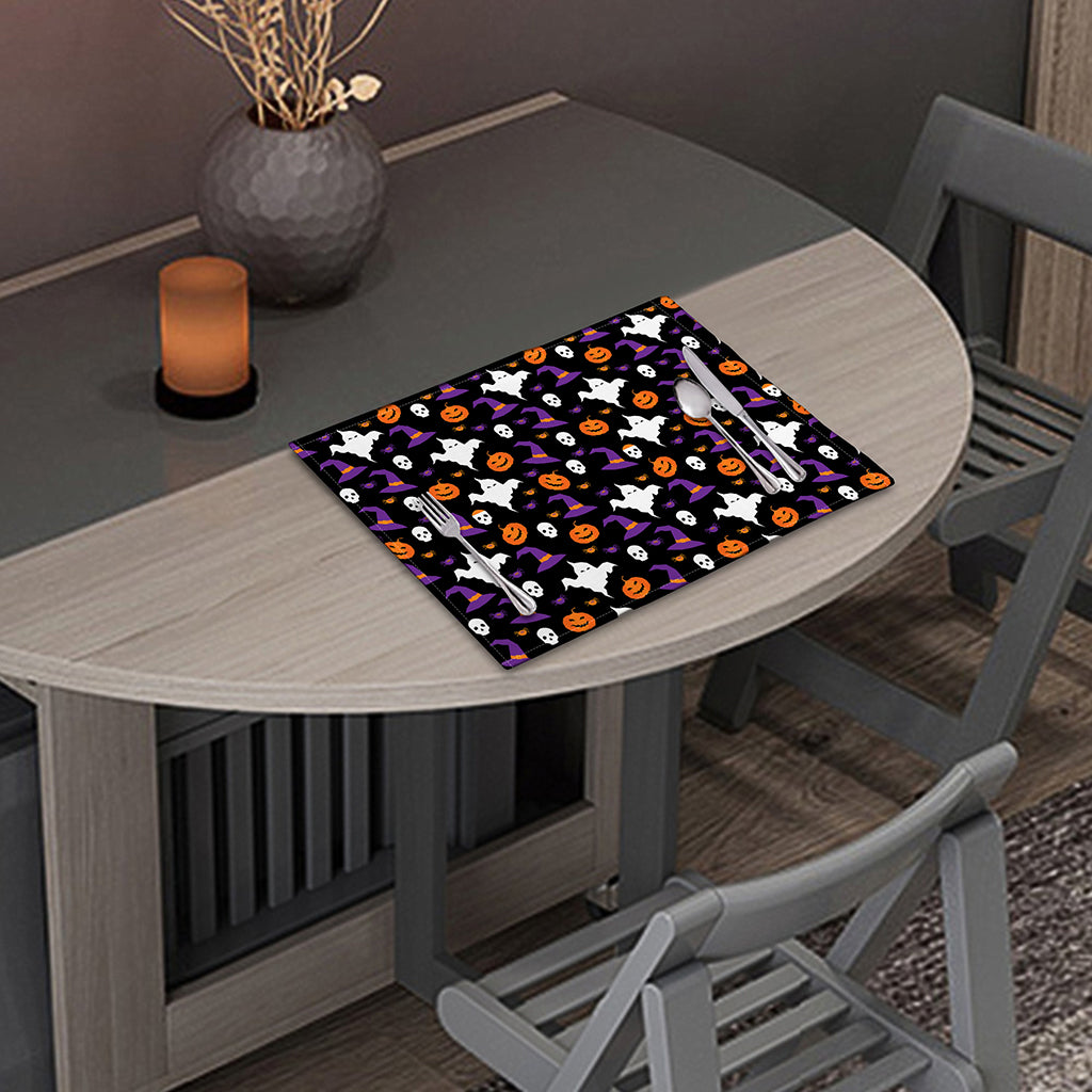 Happy Halloween Ghost Pattern Print Placemat