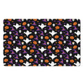 Happy Halloween Ghost Pattern Print Polyester Doormat