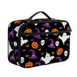 Happy Halloween Ghost Pattern Print Portable Lunch Bag