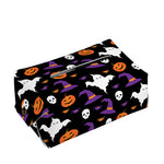 Happy Halloween Ghost Pattern Print Rectangle Tissue Box Cover