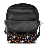 Happy Halloween Ghost Pattern Print Rectangular Crossbody Bag