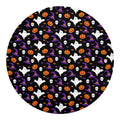 Happy Halloween Ghost Pattern Print Round Blanket