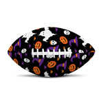 Happy Halloween Ghost Pattern Print Rugby Ball