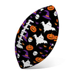 Happy Halloween Ghost Pattern Print Rugby Ball