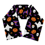 Happy Halloween Ghost Pattern Print Scarf