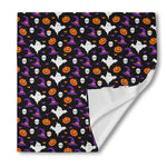 Happy Halloween Ghost Pattern Print Silk Bandana