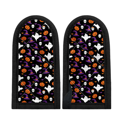 Happy Halloween Ghost Pattern Print Skillet Handle Cover