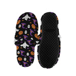 Happy Halloween Ghost Pattern Print Slippers