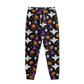 Happy Halloween Ghost Pattern Print Sweatpants