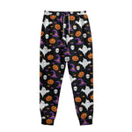 Happy Halloween Ghost Pattern Print Sweatpants