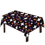 Happy Halloween Ghost Pattern Print Tablecloth