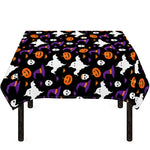 Happy Halloween Ghost Pattern Print Tablecloth