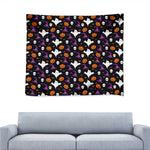 Happy Halloween Ghost Pattern Print Tapestry