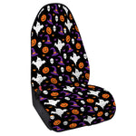 Happy Halloween Ghost Pattern Print Waterproof Car Seat Cover