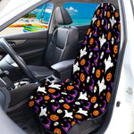 Happy Halloween Ghost Pattern Print Waterproof Car Seat Cover