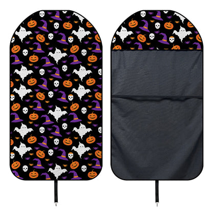 Happy Halloween Ghost Pattern Print Waterproof Car Seat Cover